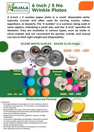 Nirjala 3ply Corrugated Disposable Paper Buffet Thali Collection – 11 inch and 14 inch compartment disposable paper plates manufactured in Boisar, Maharashtra